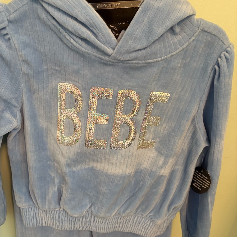 Bebe Velour Matching Set - Picture 2 of 5